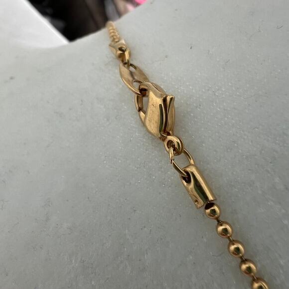 #1 Grandma Gold Tone Pendant Bracelet with Three Grandchildren - Picture 4 of 4